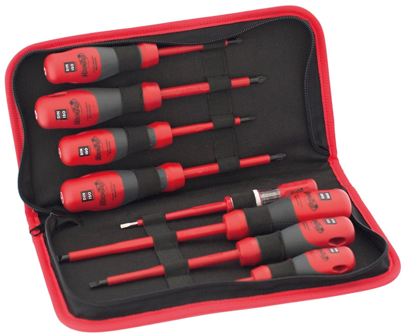 Juego de destornilladores para electricista (VDE, de cabeza plana, PH y PZ) (MC-15)