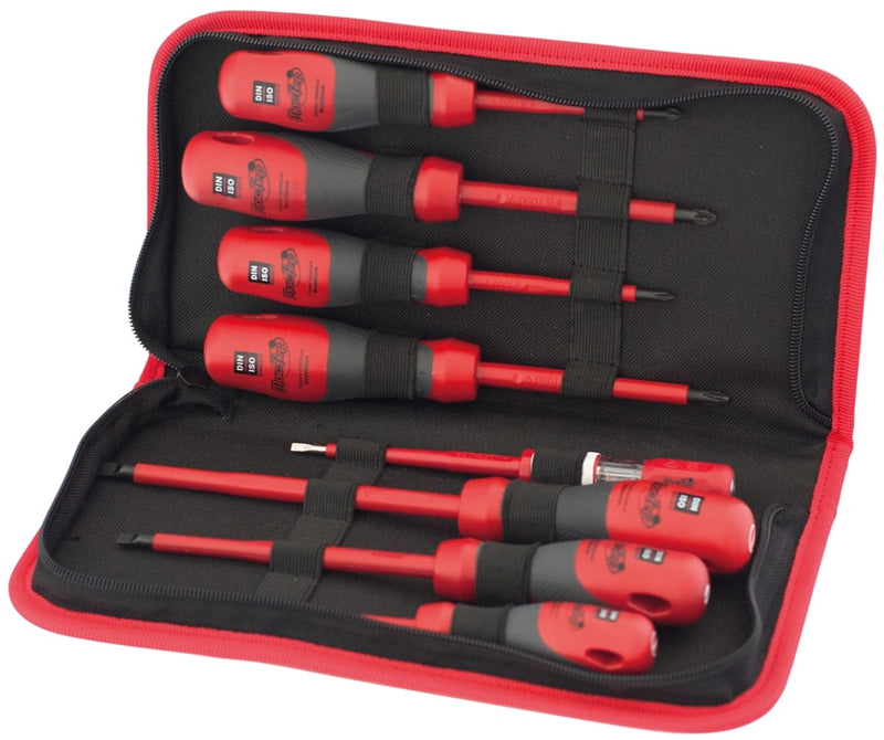 Juego de destornilladores para electricista (VDE, de cabeza plana, PH y PZ) (MC-15)