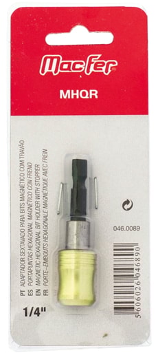 Adaptador sextavado para bits magnético com travão (MHQR)