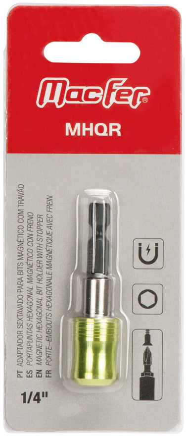 Soporte magnético para puntas hexagonales Macfer (MHQR) con bloqueo