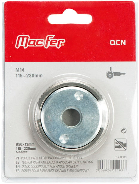 Porca para rebarbadora aperto rápido (QCN)