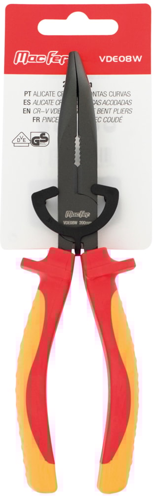 Alicate Cr-V VDE pontas curvas (VDE08W)