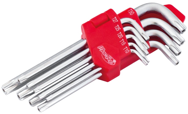 Set Of Long "L" Shaped Torx Wrenches (WLHR-123L)