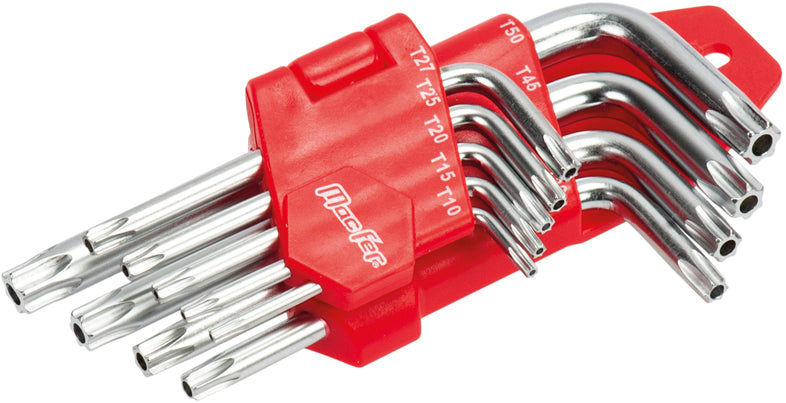Juego de llaves Torx tipo "L" de seguridad Macfer (WLHR-123S)