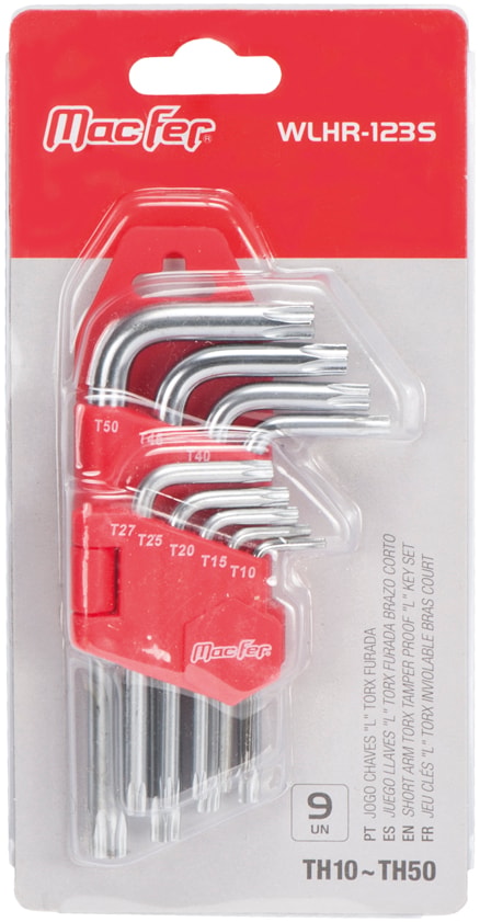 Juego de llaves Torx en forma de "L" (WLHR-123S)