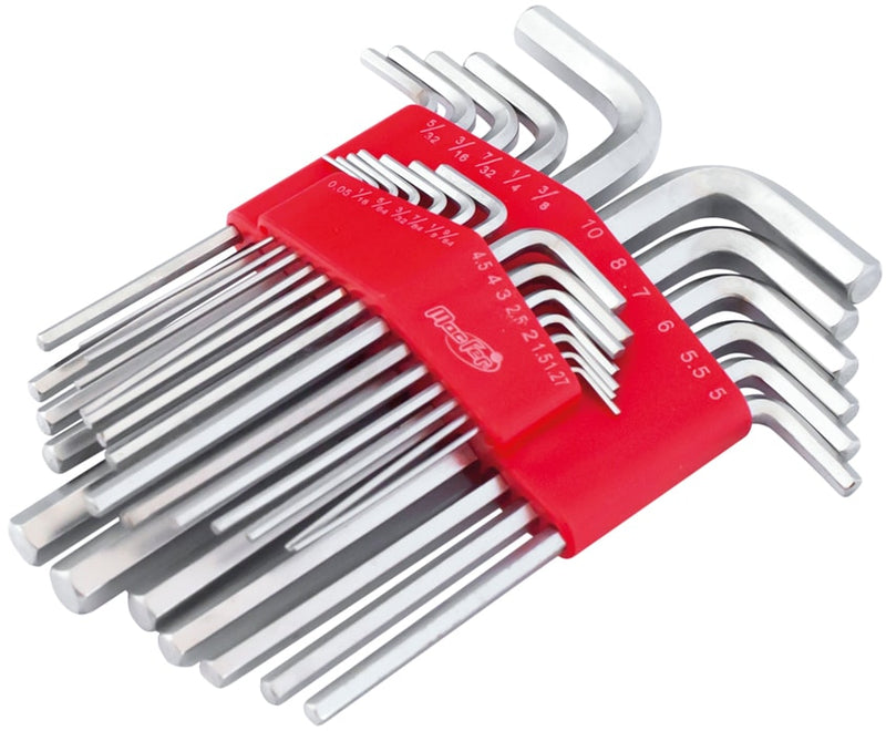 Set Of Long Internal Hexagonal "L" Wrenches Mm/In (WLHR-132L)