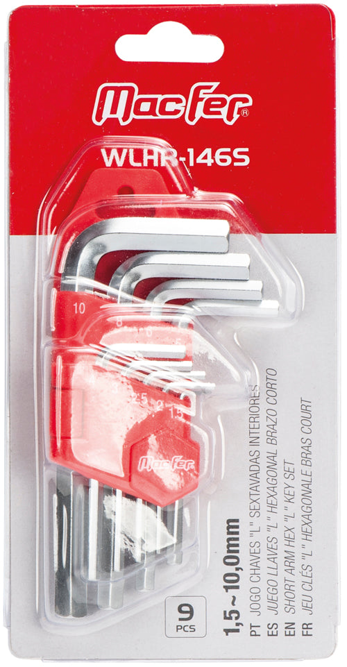Juego de llaves Allen "L" Macfer (WLHR-146S)