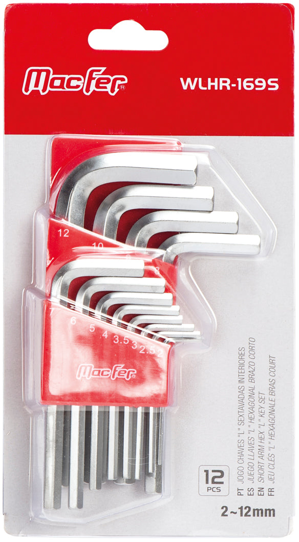 Macfer (WLHR-169S) "L" Allen Key Set
