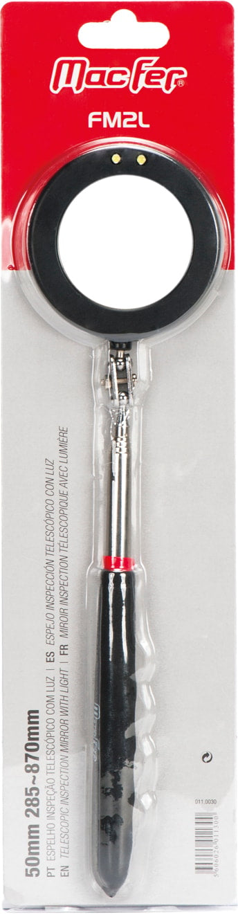 Espejo de inspección telescópico con luz (FM2L)