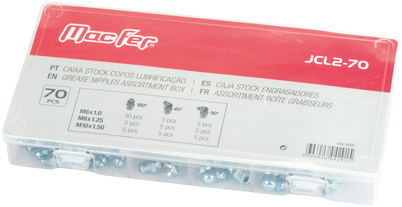 Caixa Stock Copos Lubrificação Macfer (JCL2-70)