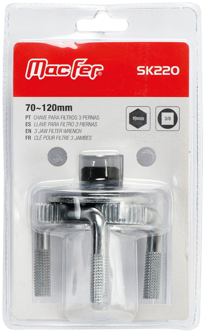 Macfer (SK220) 3 Leg Filter Wrench