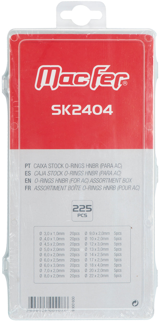 Caixa Stock O-Rings HNBR (para AC) Macfer (SK2404)