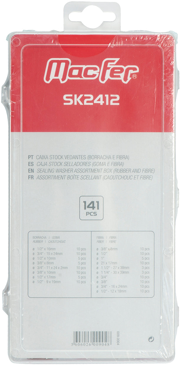 Caixa Stock Vedantes (Borracha e Fibra) Macfer (SK2412)