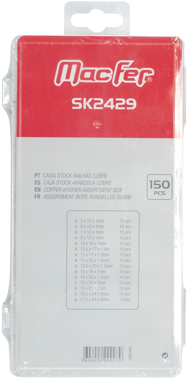 Caixa stock anilhas cobre (SK2429)