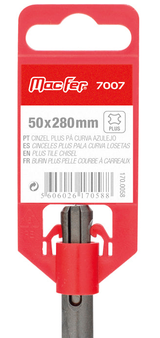 Cincel de pala curvo SDS-Plus Macfer (7007)