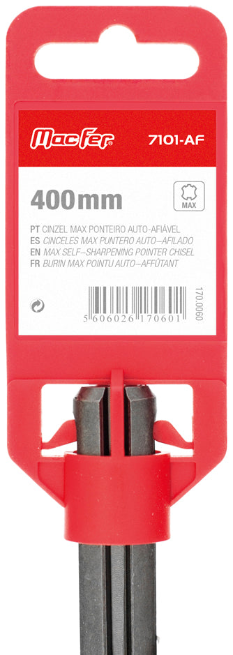 Cincel de punta autoafilable SDS-Max Macfer (7101-AF)