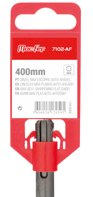 Cincel plano autoafilable SDS-Max Macfer (7102-AF)