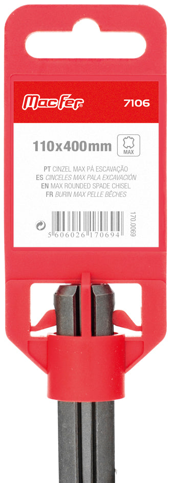 Macfer (7106) SDS-Max Digging Spade Chisel