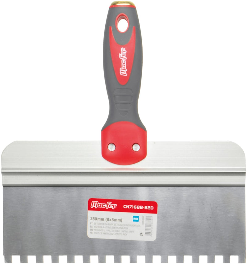 Betumadeira para estucador inox dentada (CN7168B-B2D)