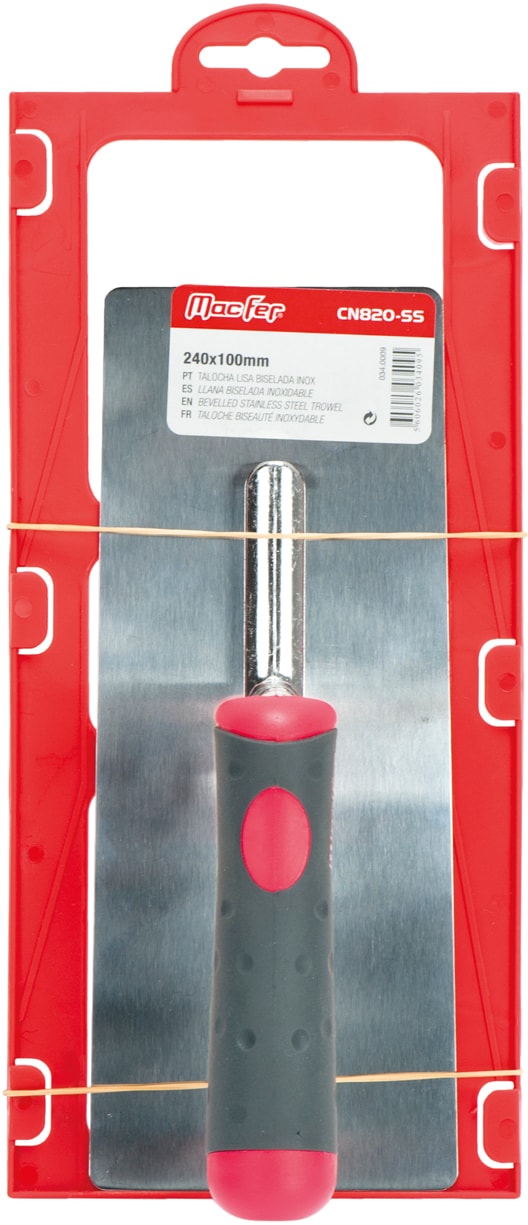 Stainless Steel Smooth Beveled Trowel (CN820-SS)