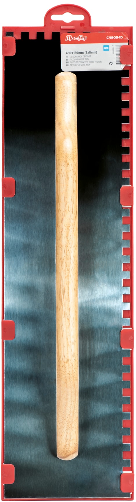 Stainless Steel Serrated Trowel (CN903-1D)