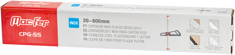 Cortador Inox Placas Gesso Ba13 Macfer (CPG-SS)