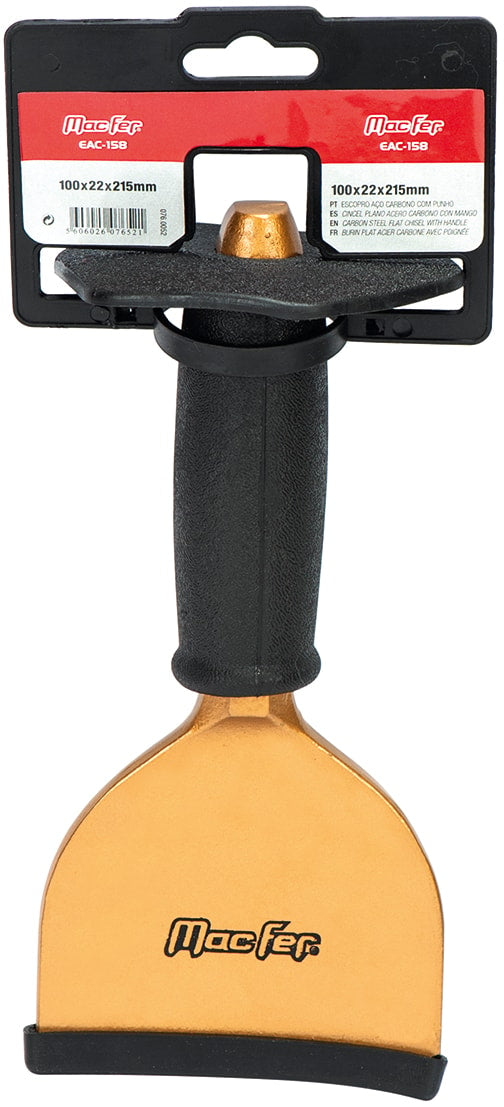 Cincel de acero al carbono con mango (EAC-158)