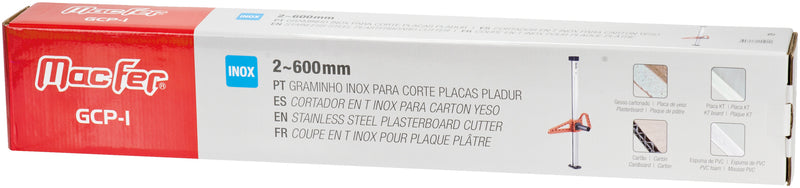 Medidor de corte para placas de yeso de acero inoxidable Macfer (GCP-I)
