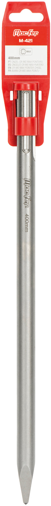Cincel de punta SDS-Max Macfer (M-421) 42Cr-Mo