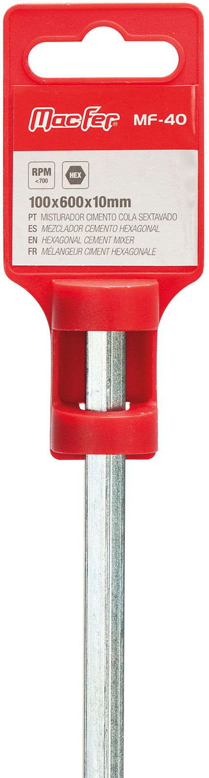 Mezclador para adhesivo de azulejos hexagonal Macfer (MF-40)