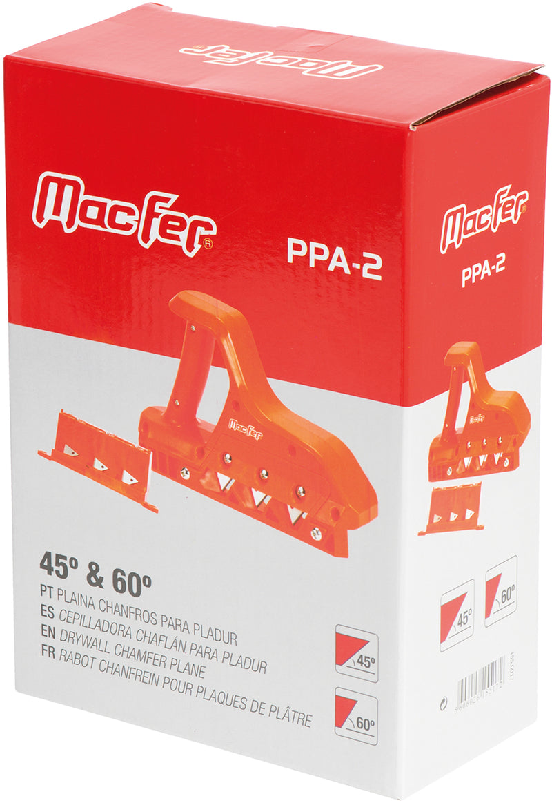 Plaina Chanfros para Gesso Cartonado Macfer (PPA-2)
