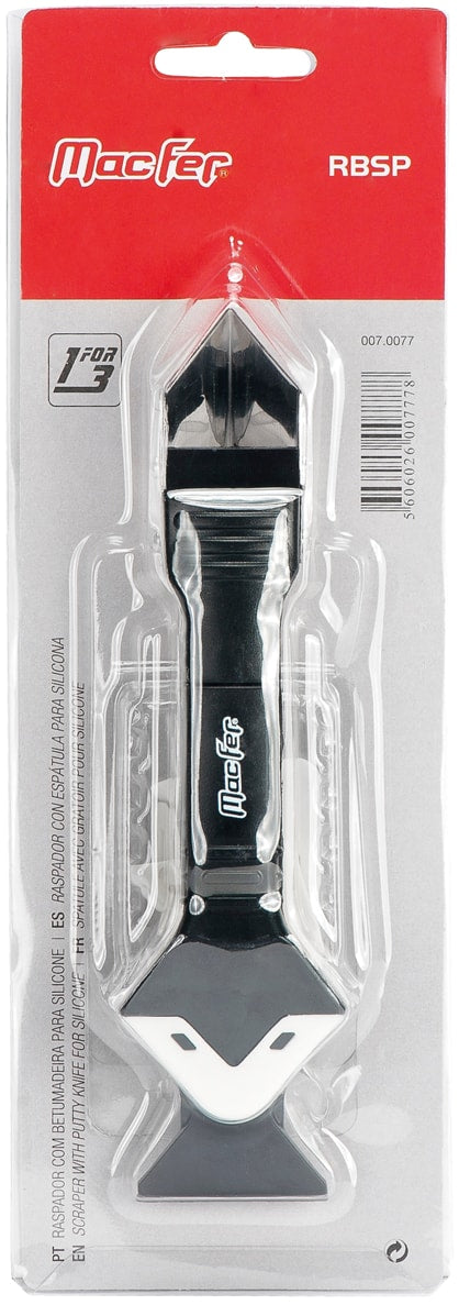 Raspador com betumadeira para silicone (RBSP)
