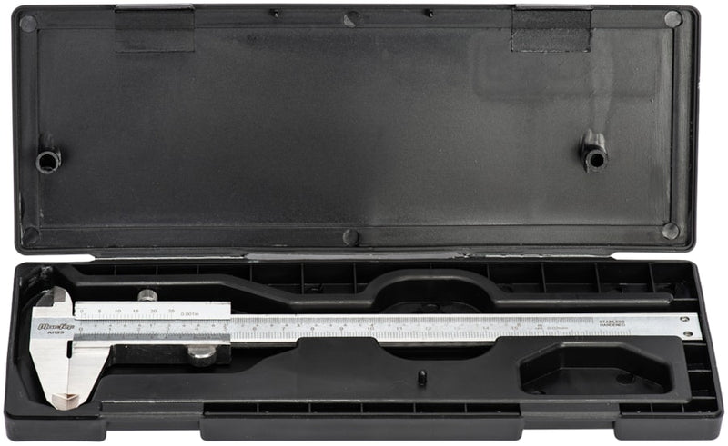 Calibrador analógico de acero inoxidable con doble escala (A1133)