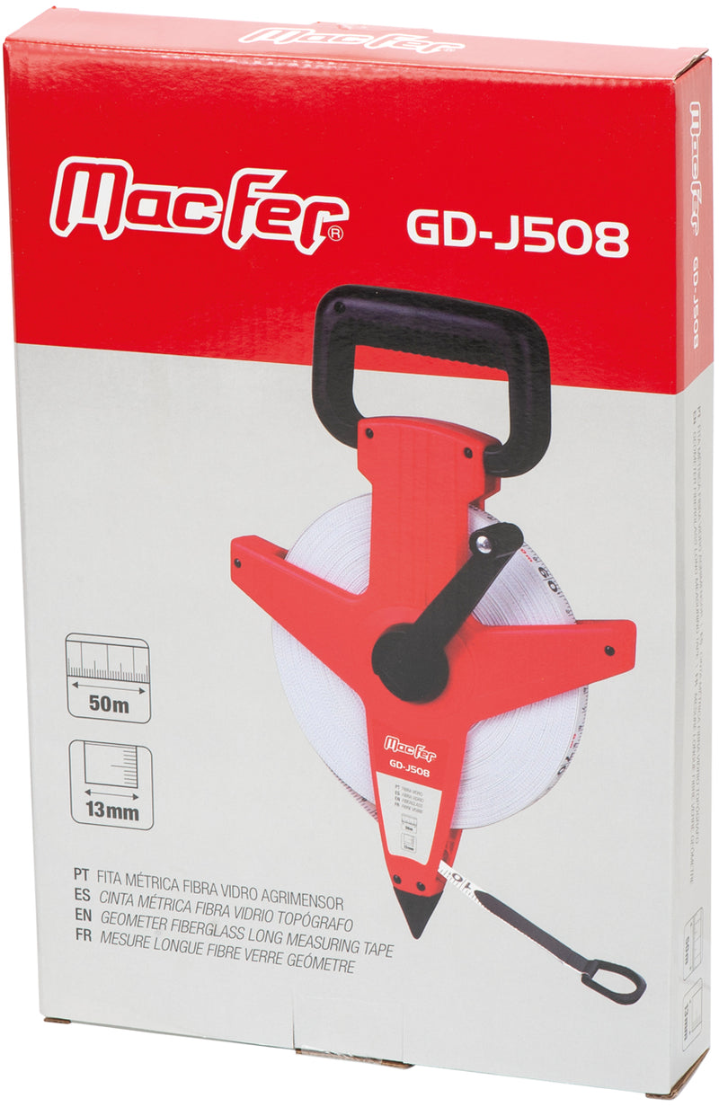 Fita Métrica Fibra Vidro Agrimensor Macfer (GD-J508)