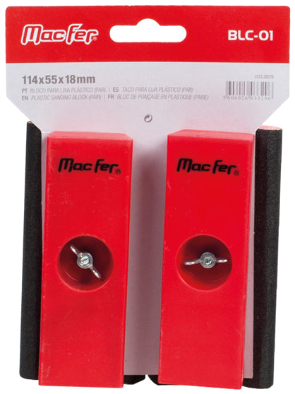 Bloco para Lixa Plástico Macfer (BLC-01)