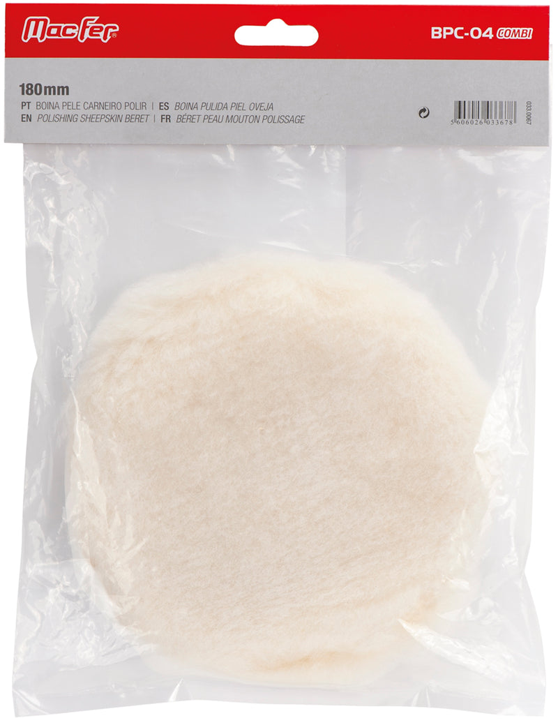 Macfer (BPC-04 Combi) Sheepskin Polishing Bonnet
