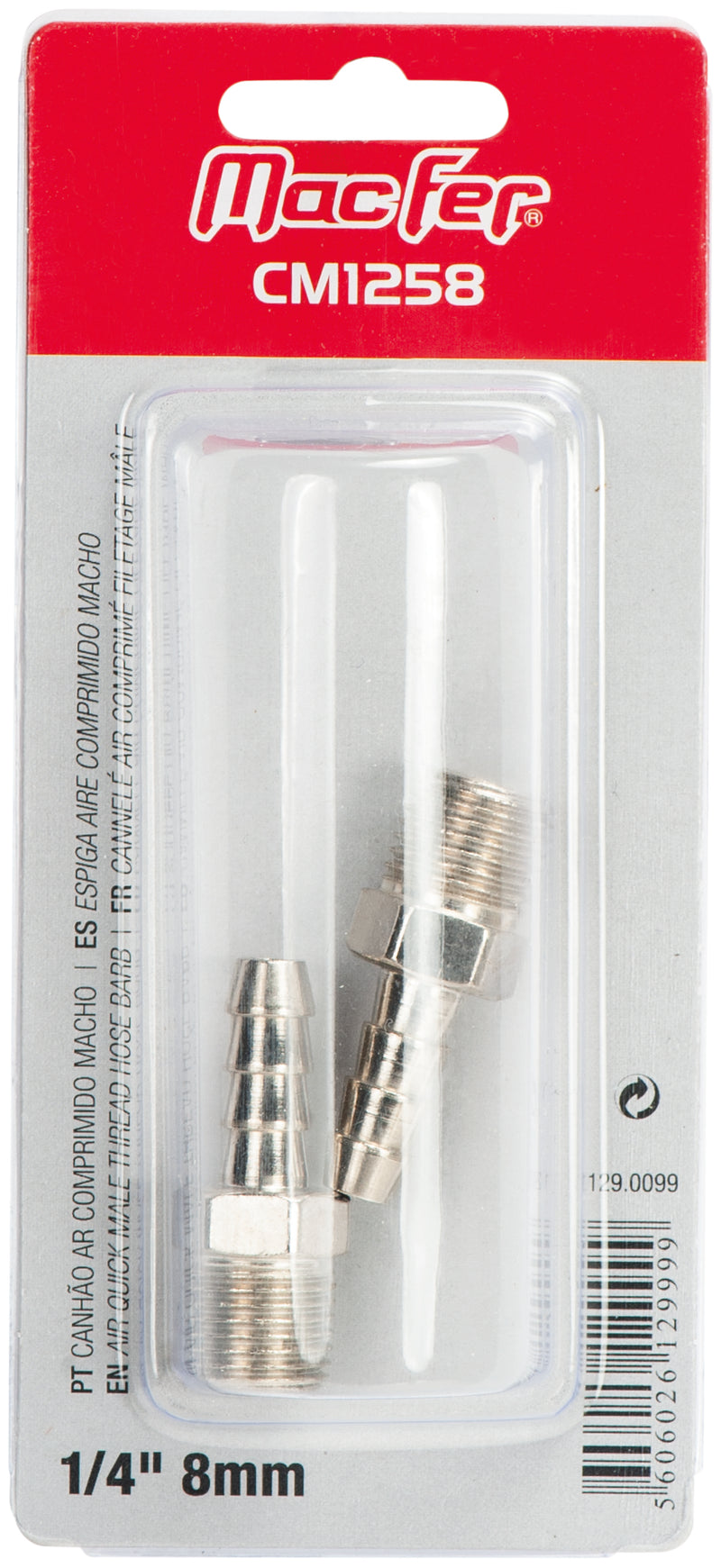 Macfer (CM1257) Male Compressed Air Coupler Plug