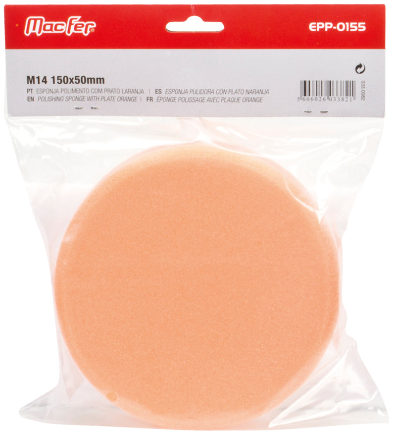 Esponja de pulido Macfer (EPP-0155) con base de soporte