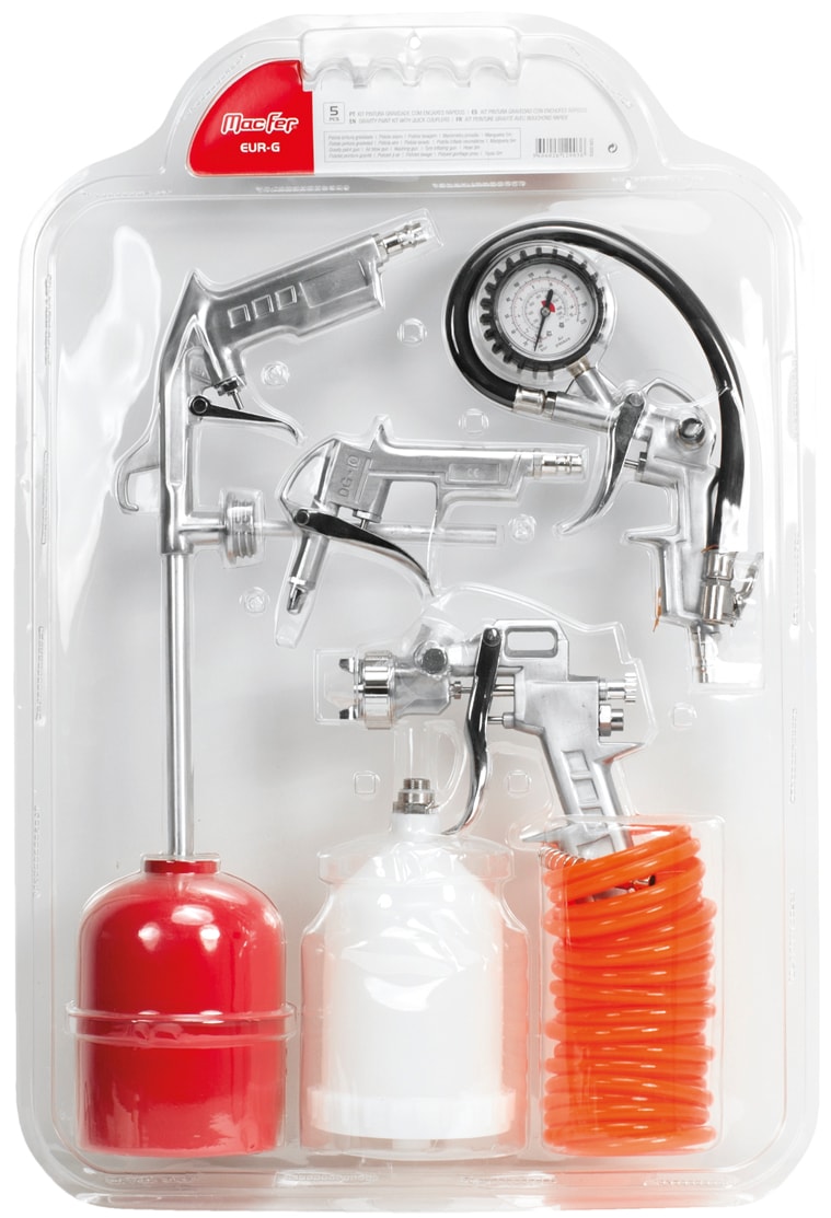 Kit de pintura Gravity con acoplamientos de liberación rápida (EUR-G)