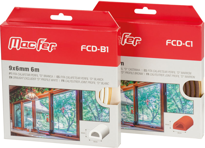 Fita Calafetar Perfil "D" Macfer (FCD)