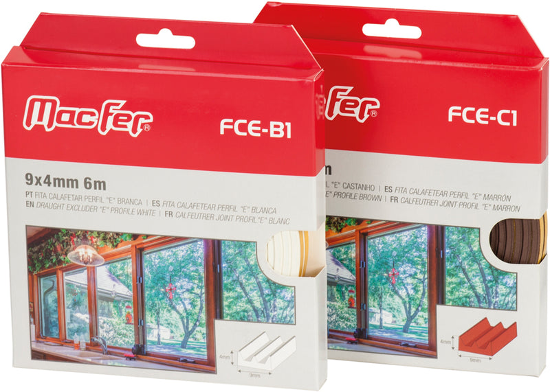 Macfer (FCE) "E" Profile Draught Seal Tape