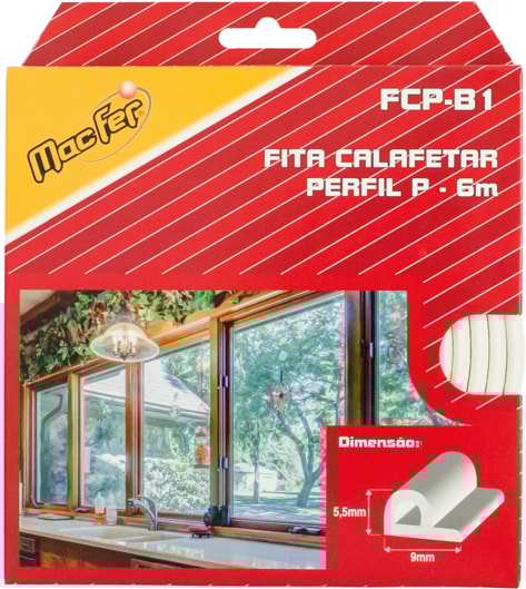 Fita calafetar perfil "P" (FCP)