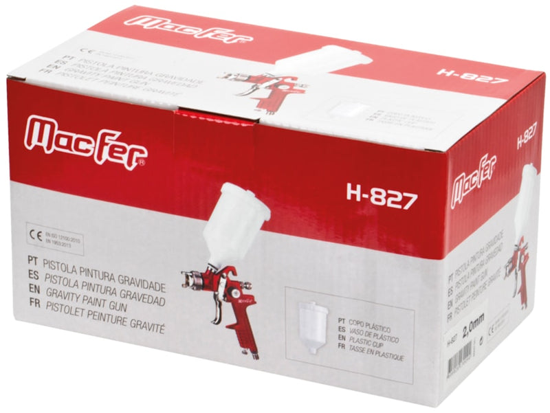 Pistola de pulverización por gravedad (H-827)