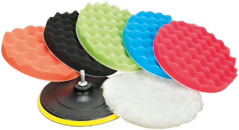 Set Of Polishing Sponges With Wavy Velcro Backing (JEPO-07)