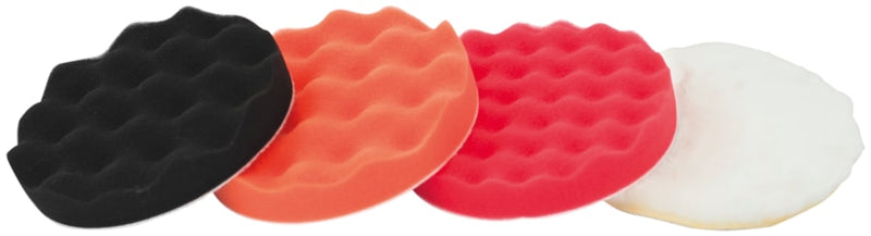 Set Of Polishing Sponges With Wavy Velcro Backing (JEPO)