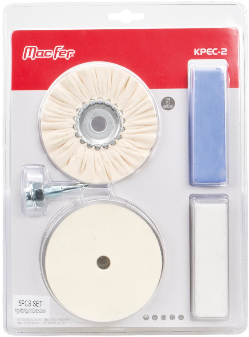Polishing Kit With Cotton And Felt Circular Brushes (KPEC-2)