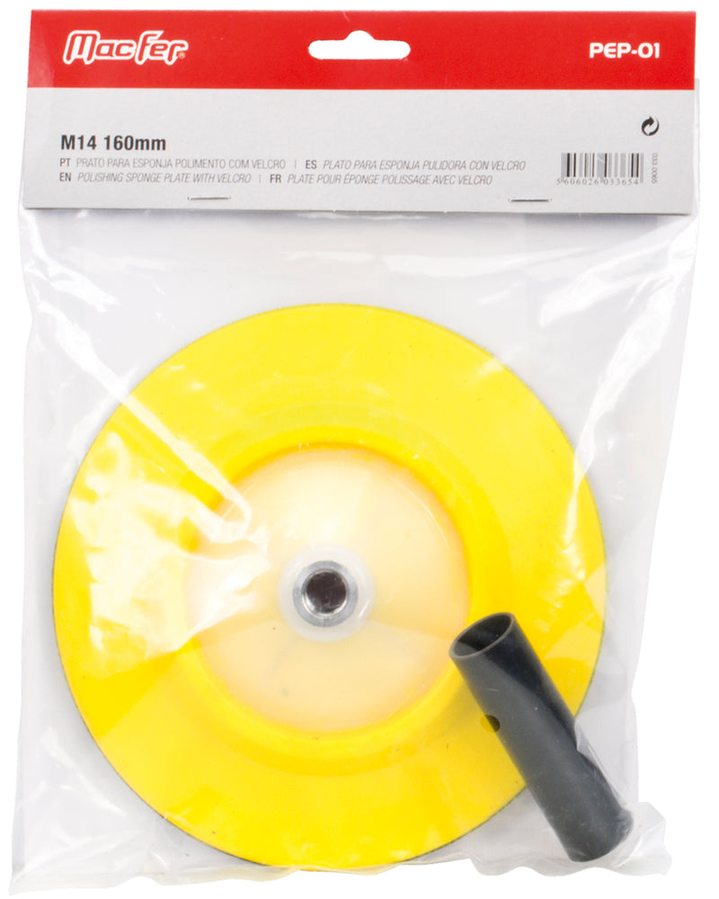 Plato de respaldo Macfer (PEP-01) para esponja de pulido con velcro