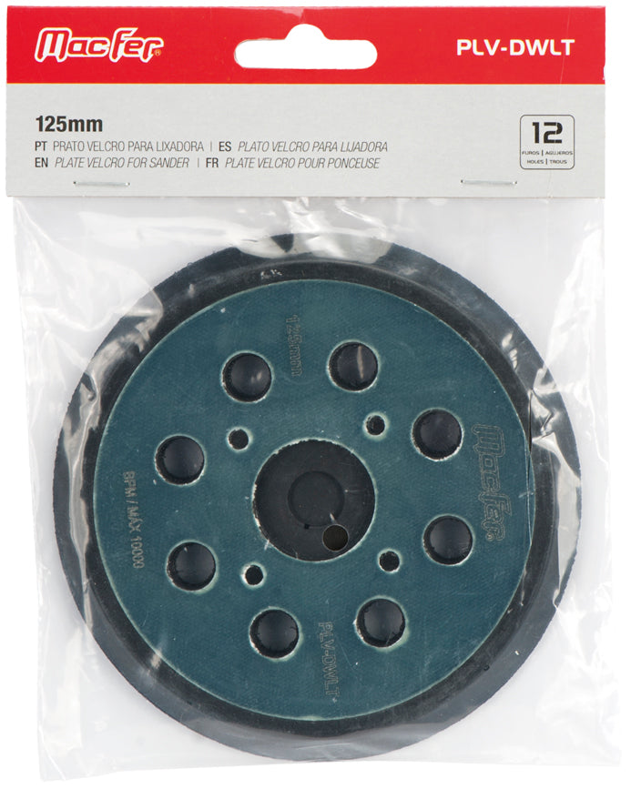 Prato Velcro para Lixadora Macfer (PLV-DWLT)