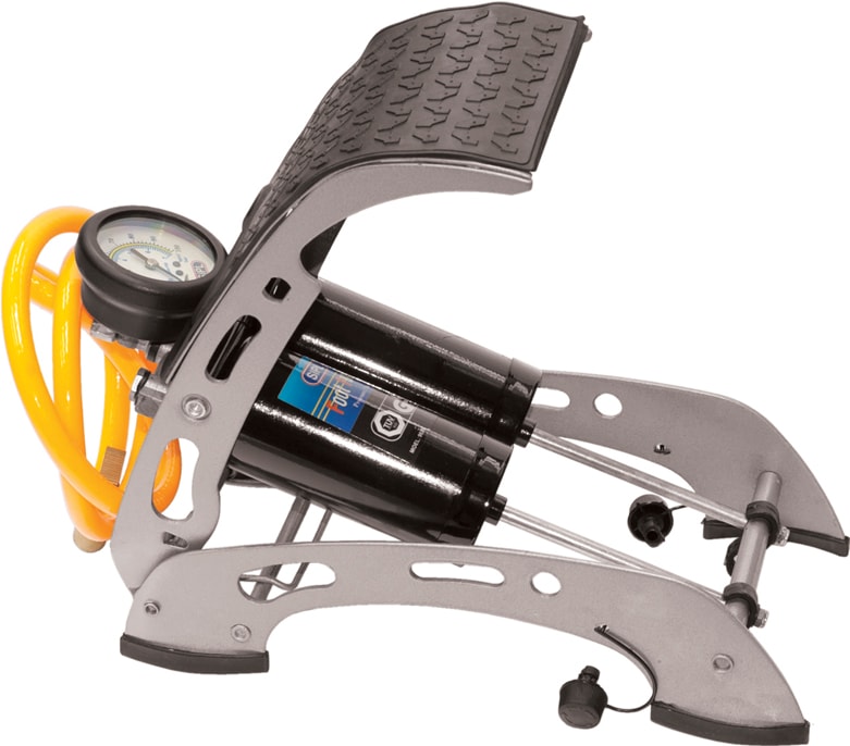 2-Piston Foot Pump With Pressure Gauge (S-902E)