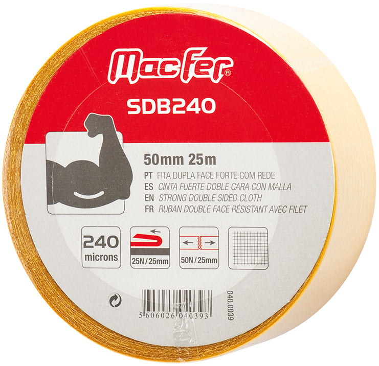 Fita dupla face Forte com rede (SDB240)